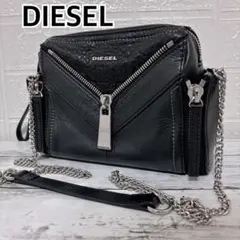 DIESEL LE-ZIPPER チェーン ショルダーバッグ チェーンバッグ
