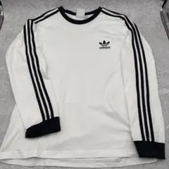 adidas アディダス 長袖Tシャツ ホワイト ブラック XLのサムネイル