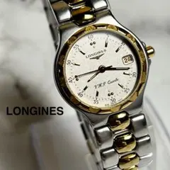 稼働美品 ロンジン コンクエスト レディース腕時計 4017 コンビカラー