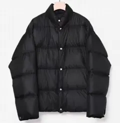 COMOLI DOWN ブラック ダウンジャケット ボタン留め