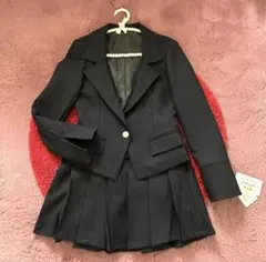 ♡スカートスーツ♡ セットアップ　ネイビーカラー　Lサイズ　新品未使用　コスプレ