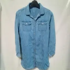 GAP デニムシャツ 長袖 カジュアル ブルー系