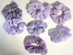 紫シュシュ7個セット