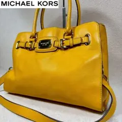 【美品✨】マイケルコース ハンドバッグ ショルダーバッグ　ロゴ 金具　2way