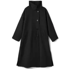 GRL スタンドカラーフェイクウールコート M