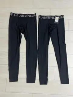 M Lサイズ レギンス アンダーアーマー UA ヒートギアアーマー ブラック