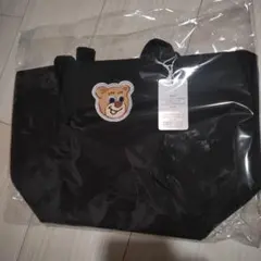 FEILER フェイラー オールドテディ ワッペントートバッグ ブラック LL