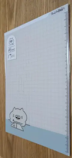 A5 方眼下敷き 猫のイラスト付き 新品未開封