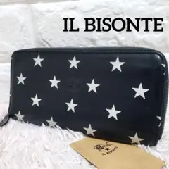 IL BISONTE イルビゾンテ スター 星柄 ラウンドファスナー長財布レザーのサムネイル