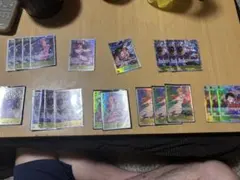 ワンピース カードゲーム sr黄セット　ドン、リーダー赤、黄色、黒などセット