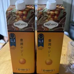 豊潤サジー 1000ml 2本　コップ2個セット