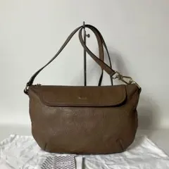 2511-200｜美品｜フルラ ショルダーバッグ レザー ブラウン