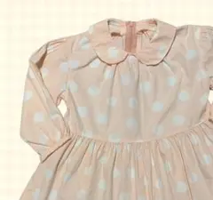 美品✧₊ BeBe 90cmレトロワンピース／水玉／ドット／昭和 平成／
