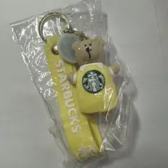 スターバックス ベアリスタ キーホルダー ロゴストラップ付き
