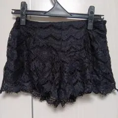 黒 レースショートパンツ EGOIST