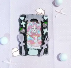 ホイップデコ 量産型 地雷系 ぴんく くろ ねこ トレカケース メイド いちご