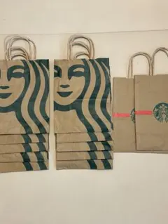 スターバックス 紙袋 12枚 (内クリスマス限定2枚) ショッパーのサムネイル