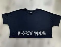 美品　ROXY 1990 ロゴ入り半袖Tシャツ ブラック　M ヨガスポーツウェアのサムネイル