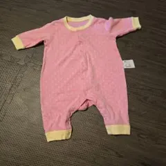 ピンクのベビーパジャマ 60cm　UNIQLO