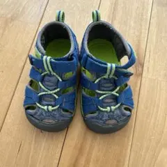 KEEN キッズサンダル ブルー/グリーン XS