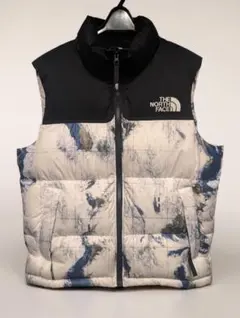 THE NORTH FACE ノベルティ ヌプシ ダウンベスト 地球柄 S 韓国