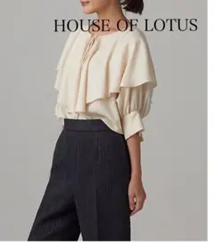 HOUSE OF LOTUS ハウスオブロータスホワイトブラウス半袖 HOUSE OF LOTUS【ハウスオブロータス】正規取り扱い店、通販可能 ON