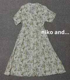 niko and ニコアンド ワンピース 花柄 半袖