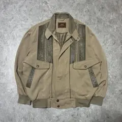 90s vintage スエード調 スイングトップ 短丈ブルゾン モード 日本製