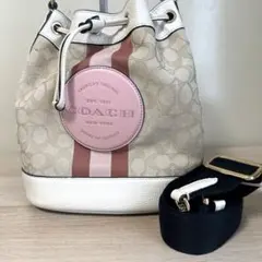 COACH シグネチャー 巾着 ショルダーバッグ マルチカラー　デンプシー 2026年最新】コーチ デンプシー 巾着 ショルダーの人気アイテム - メルカリ