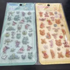 ディズニー　モンスターズインク　くまのプーさん　ぷくぷくシール
