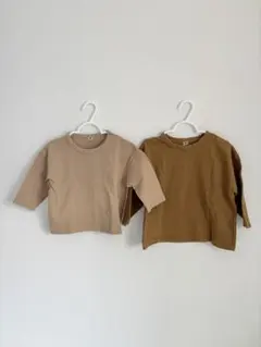 韓国子供服 くすみカラーTシャツ　90cm 100cm