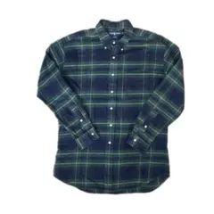 90s POLOブラックウォッチ　BIG SHIRT 長袖チェックシャツ　ネル