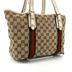 Gucci グッチ ミニトートバッグ GG柄 シェリーライン キャンバス