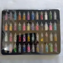 48個セット ネイルパーツ グリッター・ホログラム・シェル