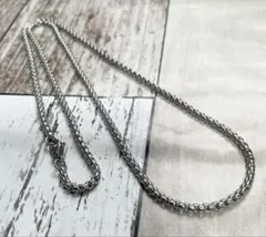 メンズ ネックレスチェーン　ステンレス　シルバー