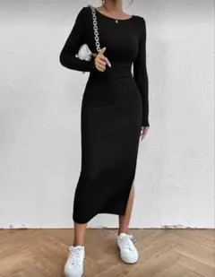SHEIN ハイスプリット ドレス