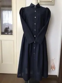 着物リメイク正絹​黒紗シースルーレイヤードピンタックコート