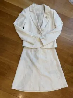 any sis 上品オフホワイト ジャケット3スカート2セット