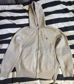 ポロ・ラルフ・ローレン グレー フルジップパーカー