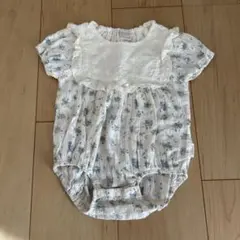 tete a tete 半袖ロンパース　花柄　70