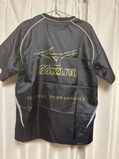 MIZUNOミズノ　刺繍ロゴ　Vジャン　半袖ピステ　トレーニングウェア　サイズM
