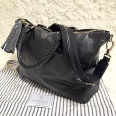 美品✨アニヤハインドマーチ ハンドバッグ 2way ショルダー エイ革 タッセル