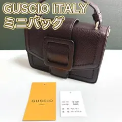 訳あり未使用✨グッシオ ベルトデザイン ハンドルバッグ ミニバッグ イタリア