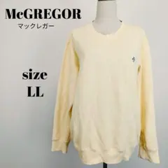 【a2267】McGREGOR トレーナー 刺繍ロゴ LL イエロー系のサムネイル