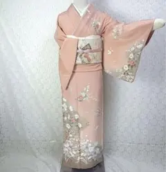 ☆正絹 訪問着 4点 フルセット 入学式 卒業式 結婚式 お宮参り 七五三