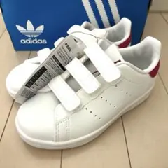 新品　アディダス　スタンスミス　17cm キッズスニーカー　ホワイト　ピンク