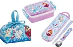 新品Skaterお弁当箱3点セット◆アナと雪の女王アナ雪プリンセス巾着コンビ子供