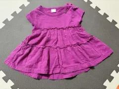 petit main フリル付き半袖Tシャツ