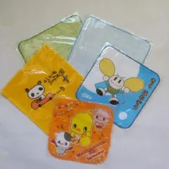 【新品未使用】ミニタオル 5枚 まとめ売り チキンラーメン ひよこちゃん 他