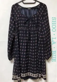 シューラルー ワンピース チュニック ネイビー